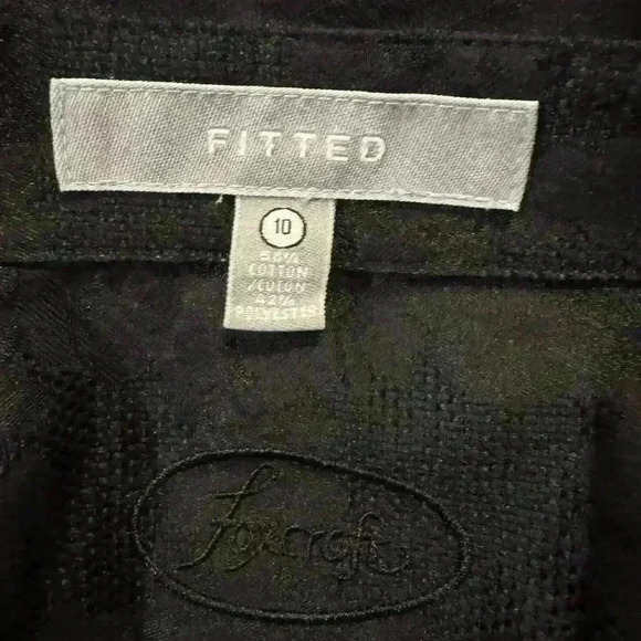 Women’s Black Fitted Foxcroft Button Down - Picture 3 of 6